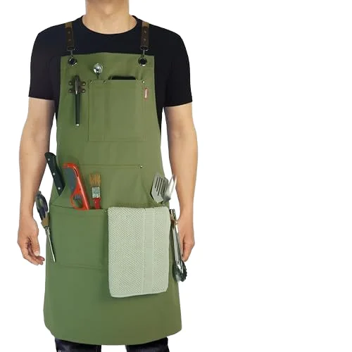 Регулируемый хлопковый холщовый Кухонный Фартук с перекрестной спинкой большой размер картина для художников плотник рабочая Талия мужчин и женщин классное комфортное использование