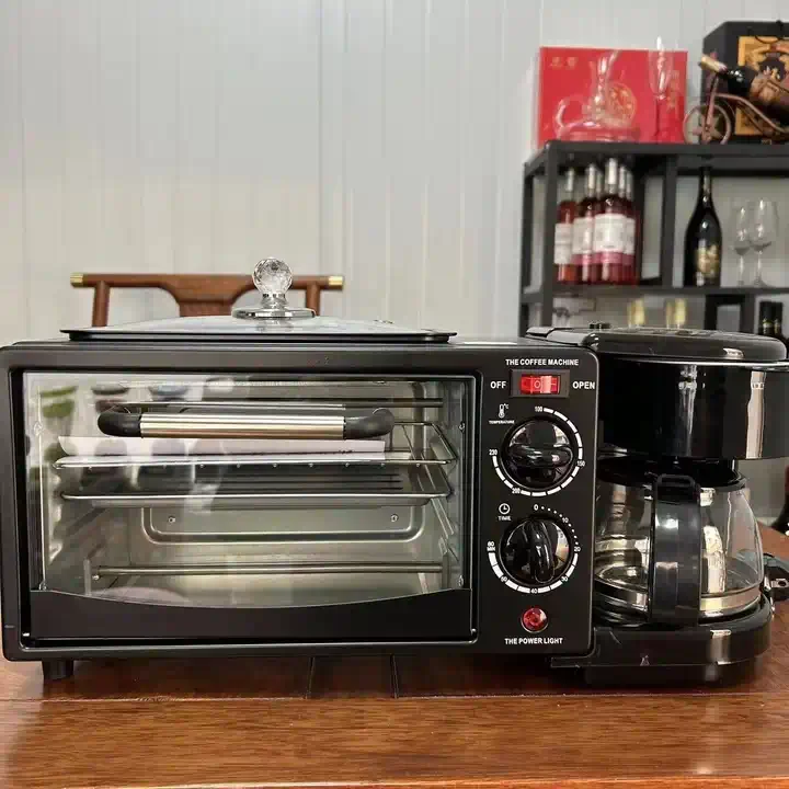 Household Multifunction Breakfast Maker Machine Temperature Control Breakfast Sandwich Maker 3 In 1 Breakfast Makers