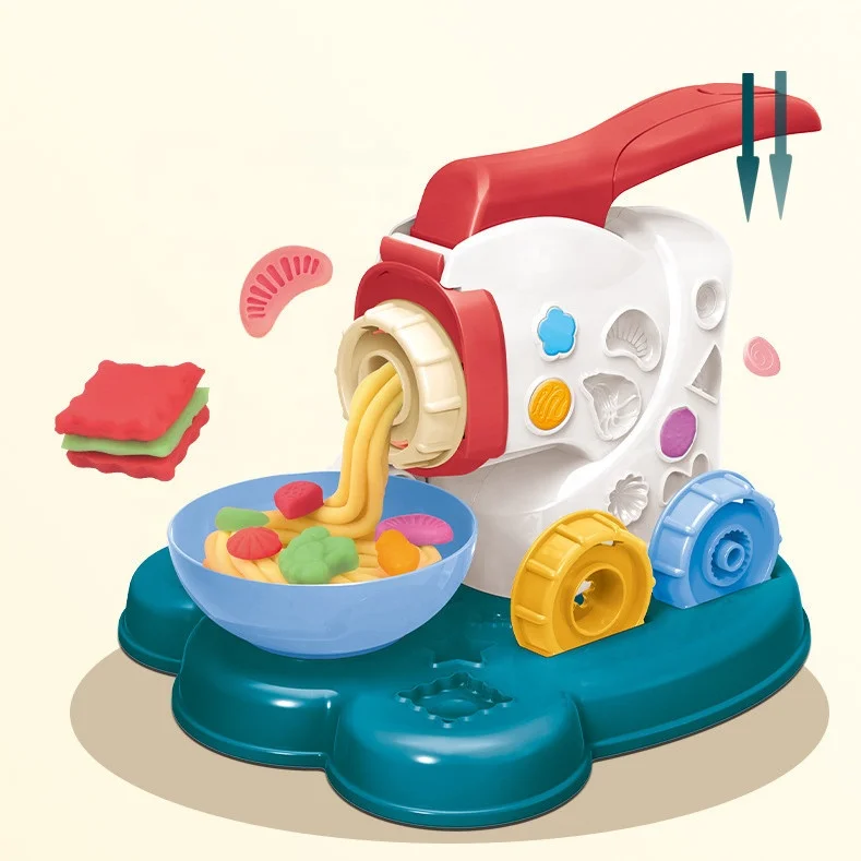 
RTS Hot Selling DIY Pasta Making Noodle Machine Children Custom Colorful Clay Educational Playdough Tool Set For Kids 