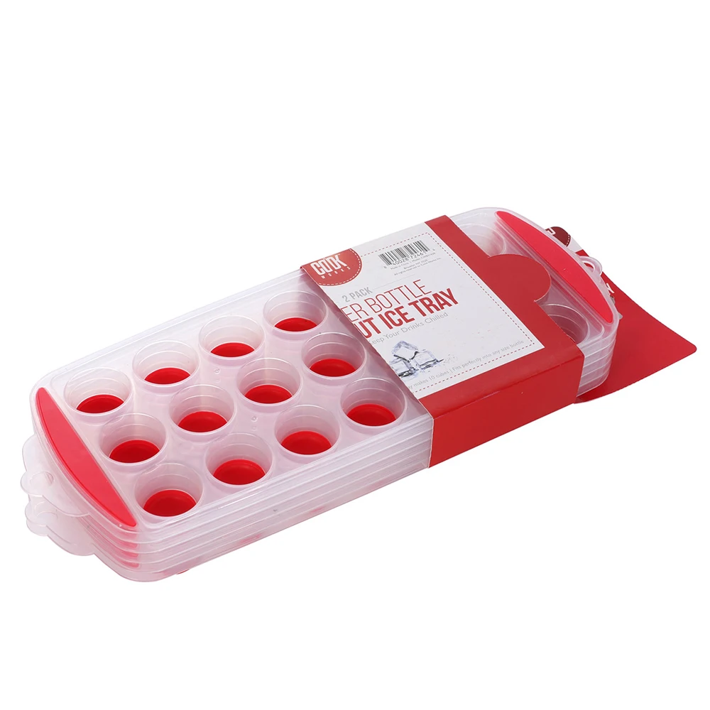 BPA Free Reusable Ice Cube Trays plastic Sphere Ice Ball Maker with Lid , small Round Ice Cube Molds for Whiskey