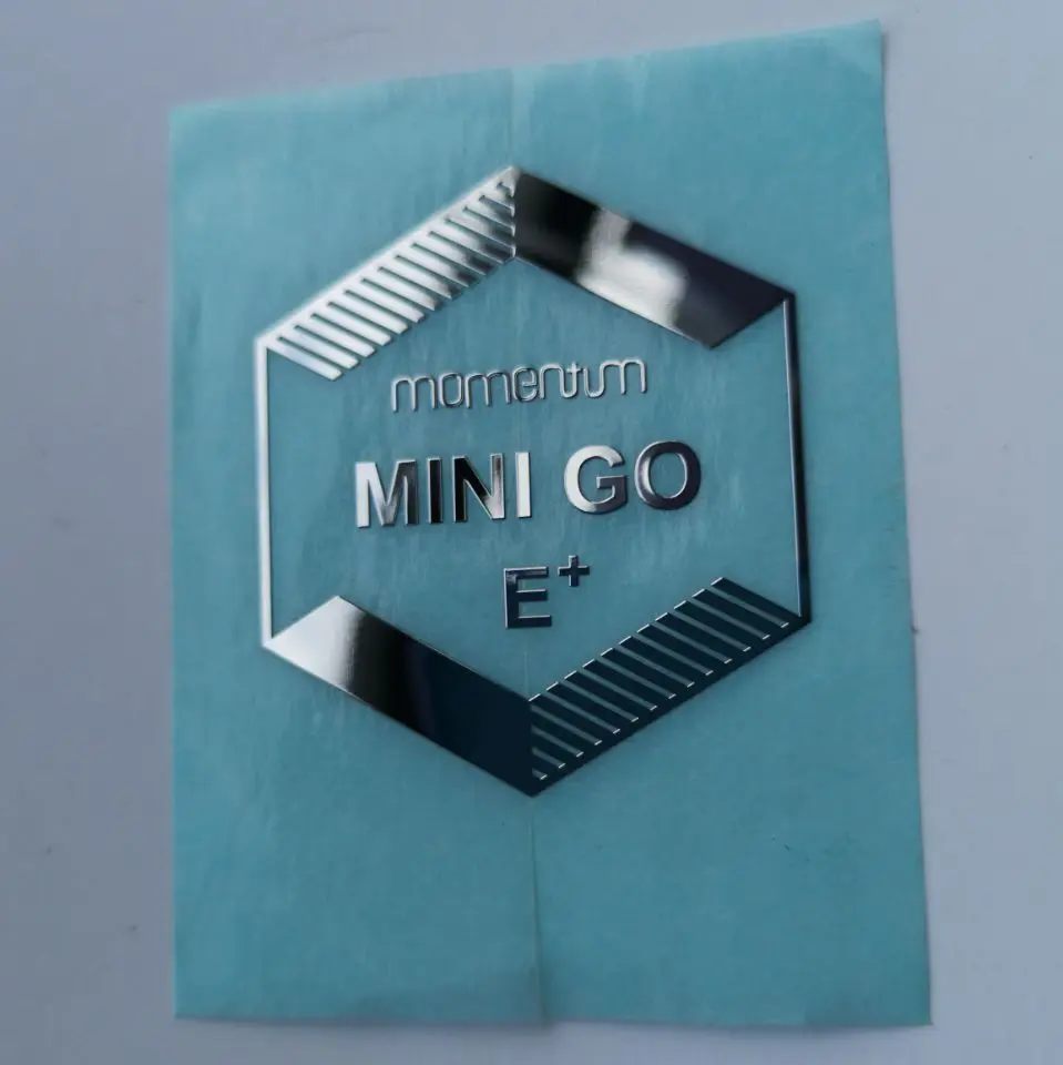 
adhesive custom metal nickel sticker label logo for laptop notebook home appliance 
