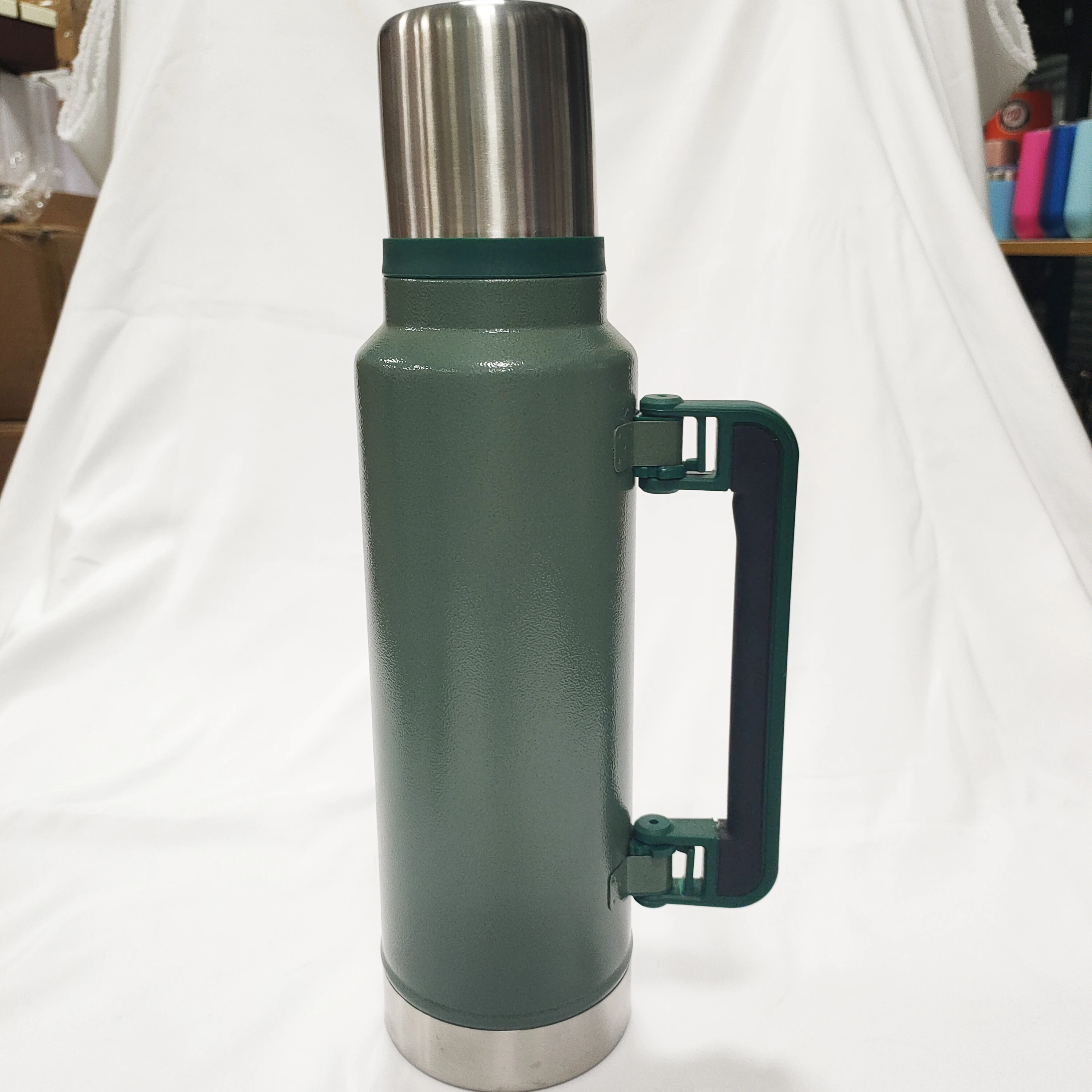 2.5 QT outdoor camping Cold & Hot Beverages Classic Vacuum Insulated Wide Mouth flask termos water Bottle with handle