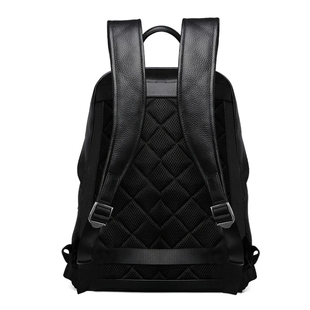 Custom Made New Smooth Stylish roomy medium Luxe Pu Leather Backpack Bag