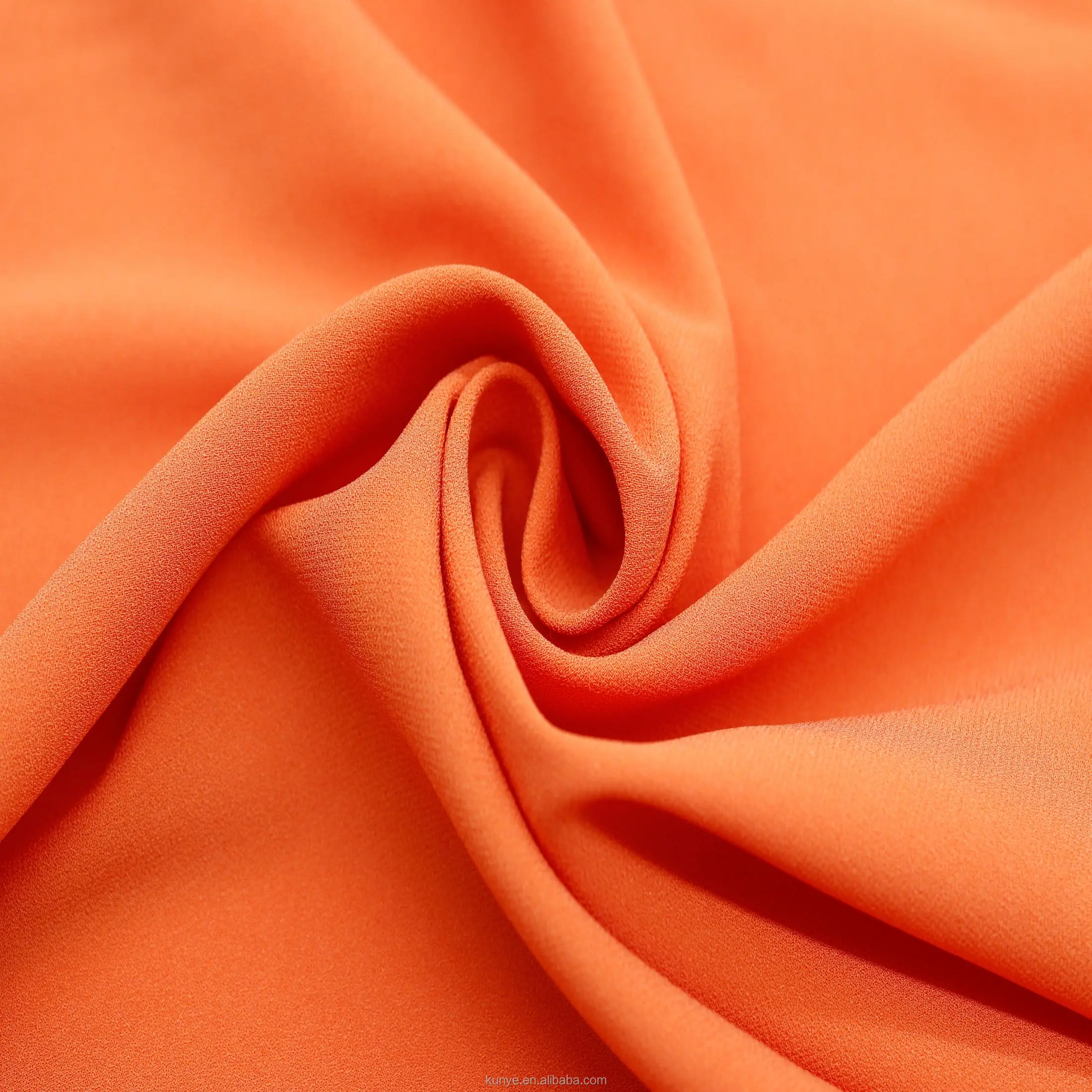 KUNYE delicate textured silk chiffon ribbon fabric for hijab dress