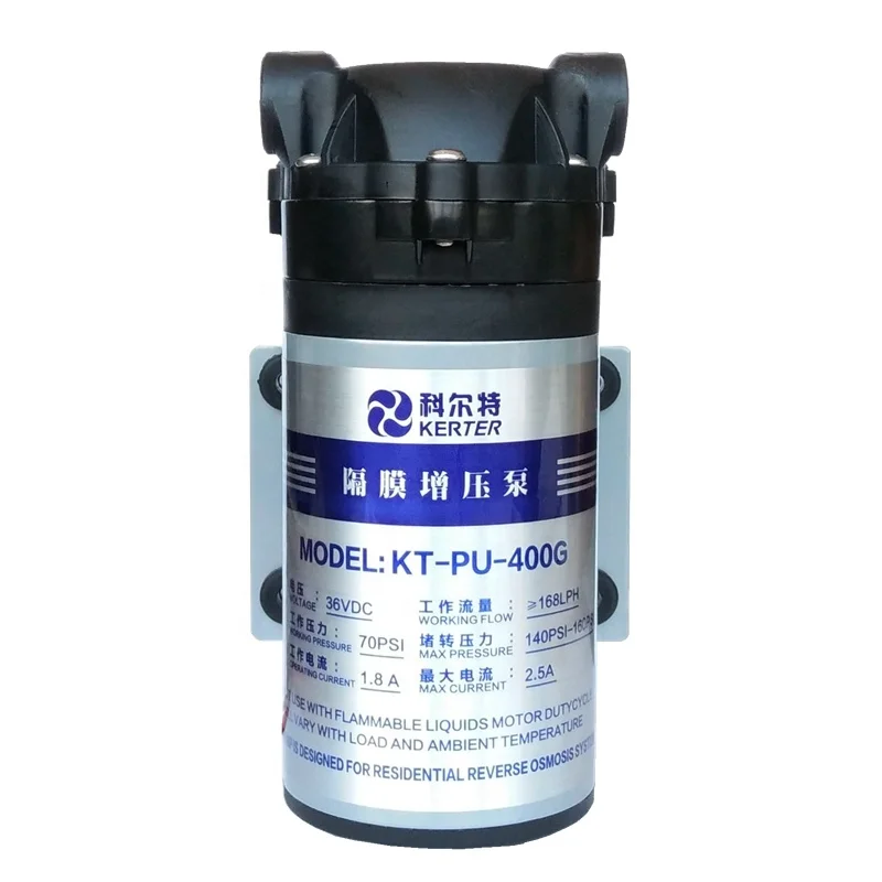 Replacement Parts RO Booster Pump 36VDC 400gpd 800gpd 1000gpd for Water Purifier System