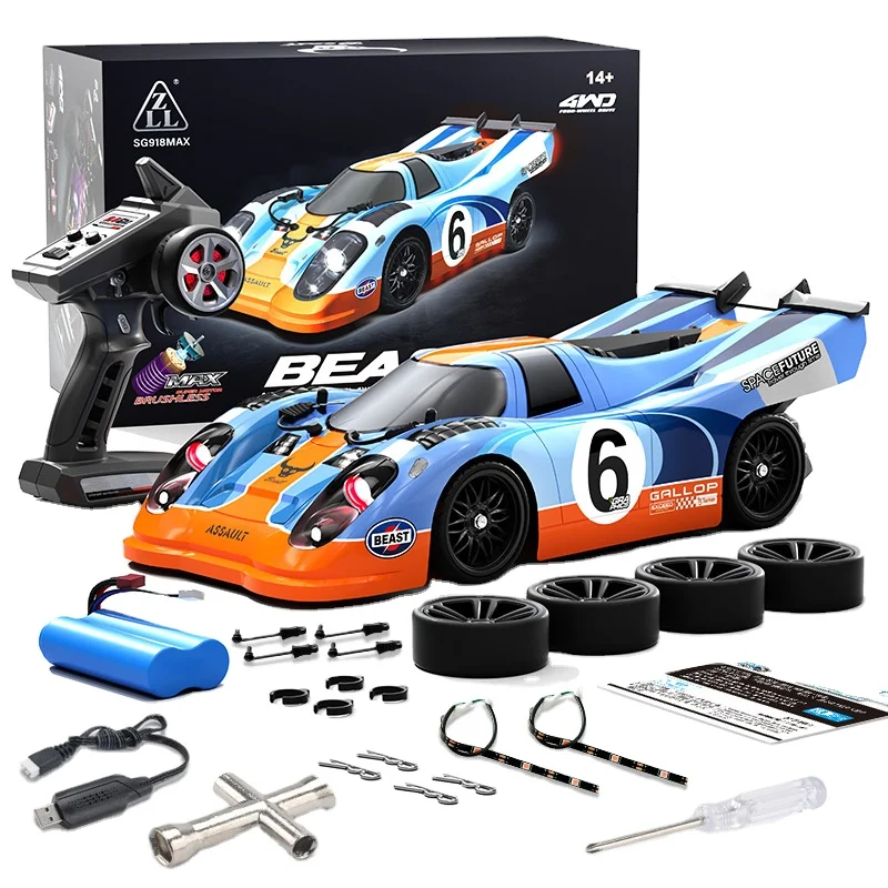 918max four-wheel drive high-speed RC remote control car simulation professional drift racing car