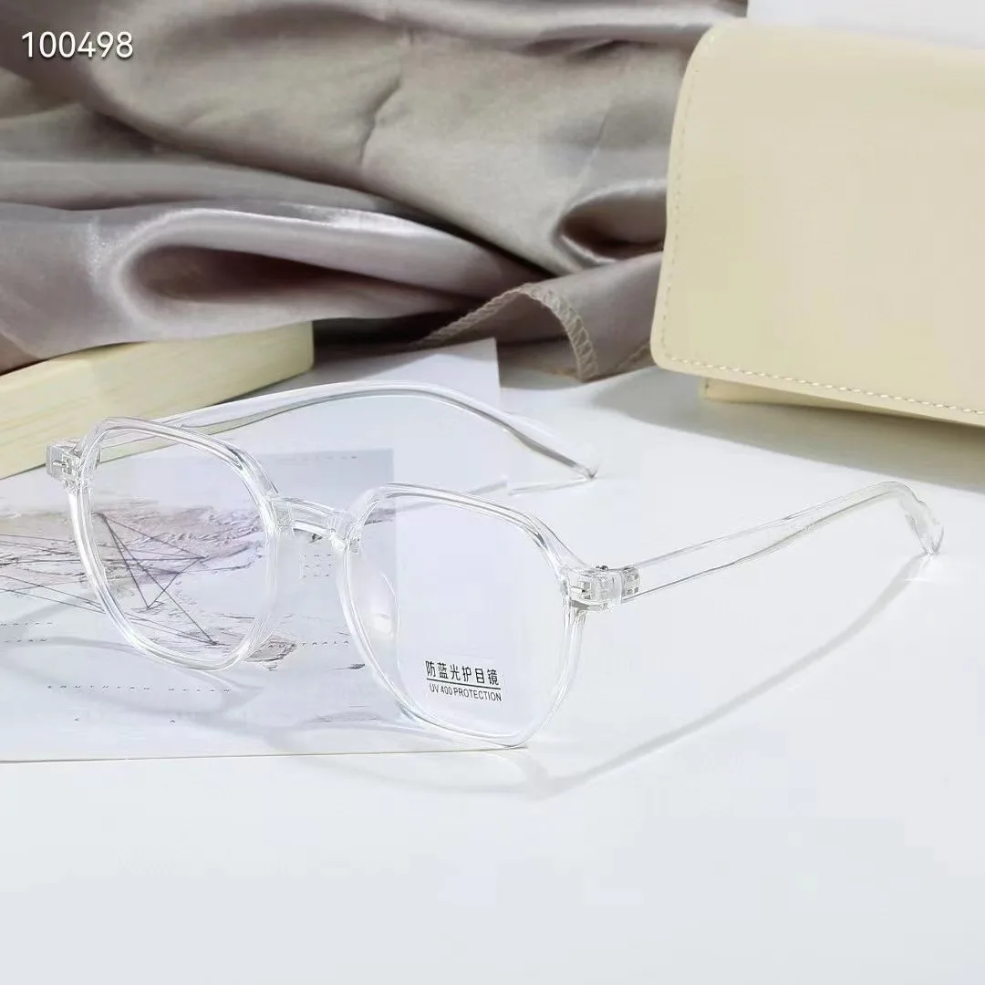 Модные очки 2024 синий блок анти свет PC геометрический с защитой UV400 для