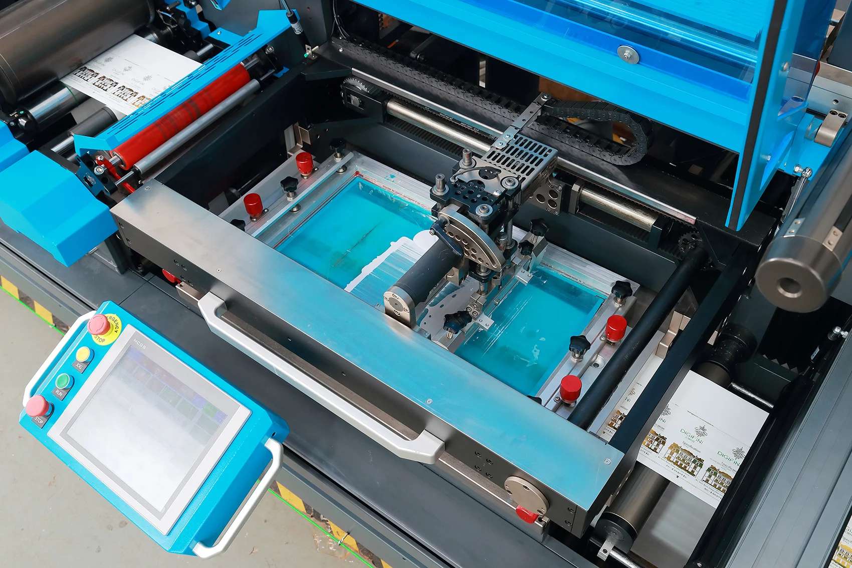 HONTEC MPX-350 Rotary die cutting with roll to roll for labels