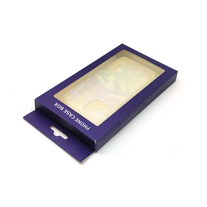 Biodegradable Eco - Friendly Kraft Paper Packaging Phone Case Drawer Packaging Box Package For Phone Case Paper Boxes