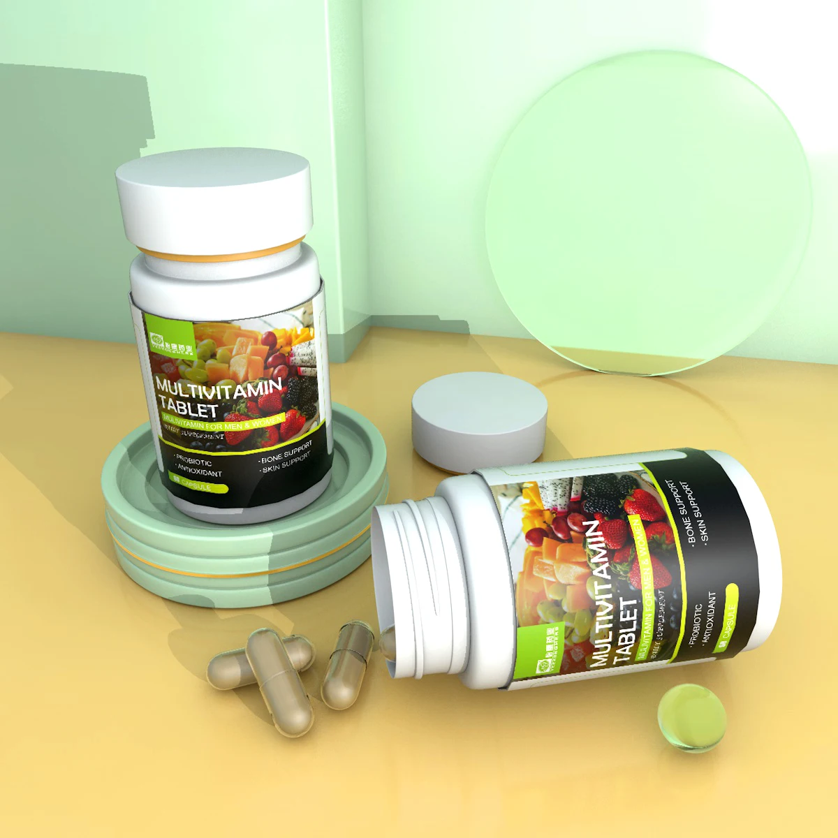 Multivitamin oral capsule