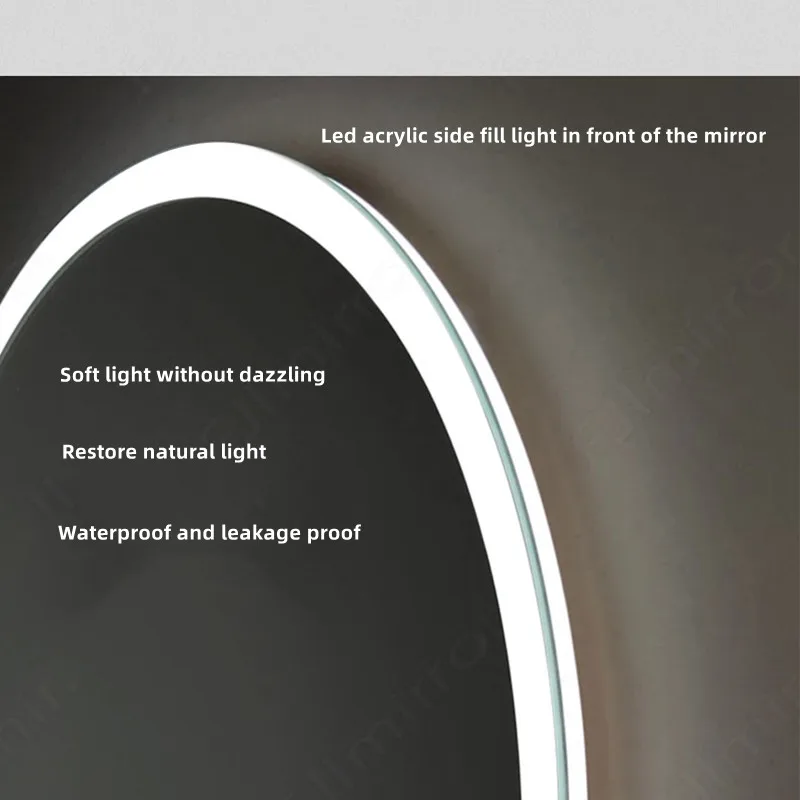 Fashion cloud of household toilet mirror Decorative Girls bedroom led makeup mirror wall hanging mirror