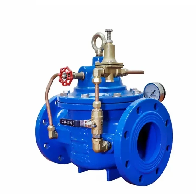 DN40-DN600 PN16 Ductile Iron 200X Adjustable Pilot Operated Pressure Reducing Hydraulic Control Valve