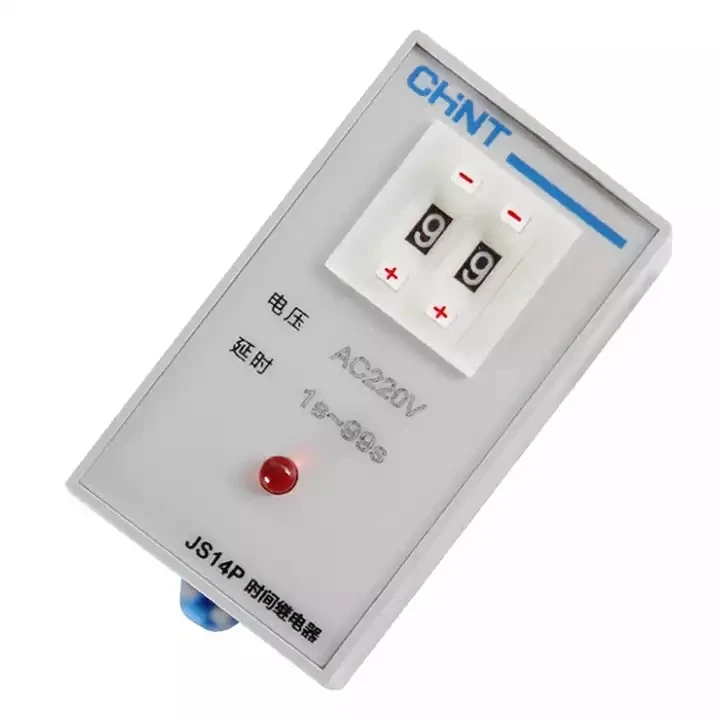 CHINT Digital Display Time Relay JS14P AC 380V 1-99min Two Adjustment Power On Delay Timer For water pump power cabinet