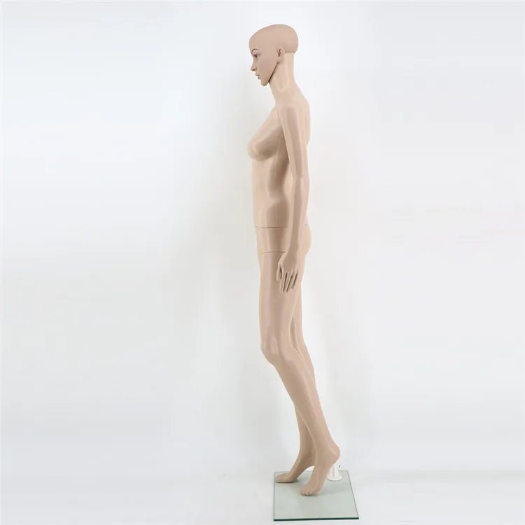 
2020 Hot Sale Standing Cheap Fashion Ecru Display Model Plastic Female Clothing Window Display Mannequin 