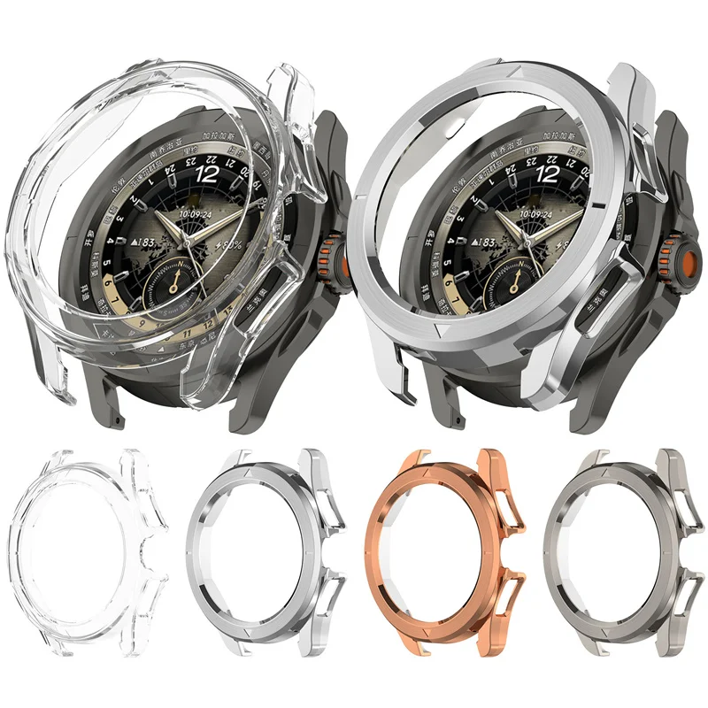 Case Cover For Xiaomi Watch S4 Sport Electroplating and wire drawing process protective shell Frame High Quality PC Slim