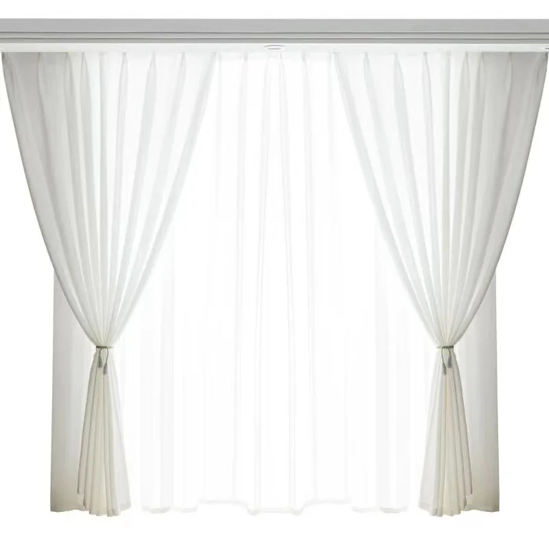 Basic Rod Pocket Sheer Voile Window Curtain Panels Assorted Colors Sheer