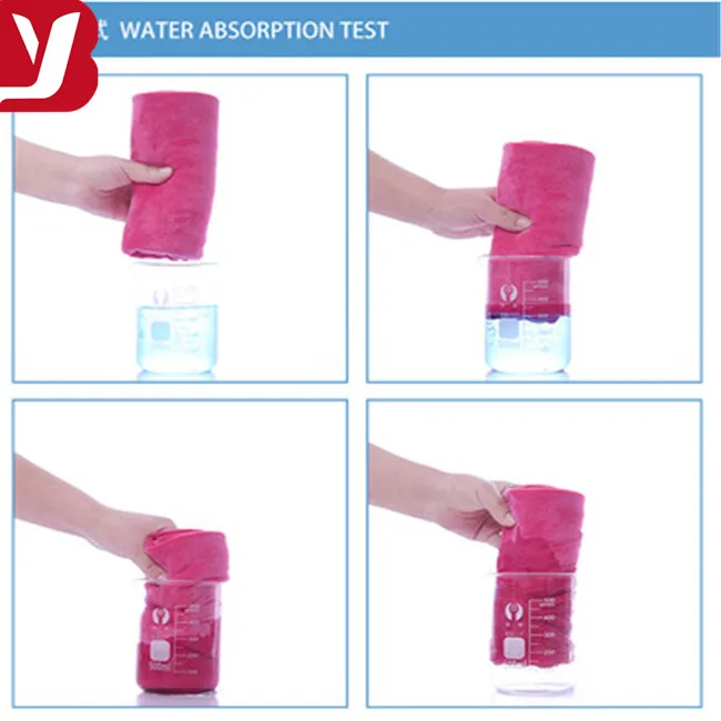 Microfiber salon towel 35*75 custom logo barber shop dry hair scarf scrub car towel