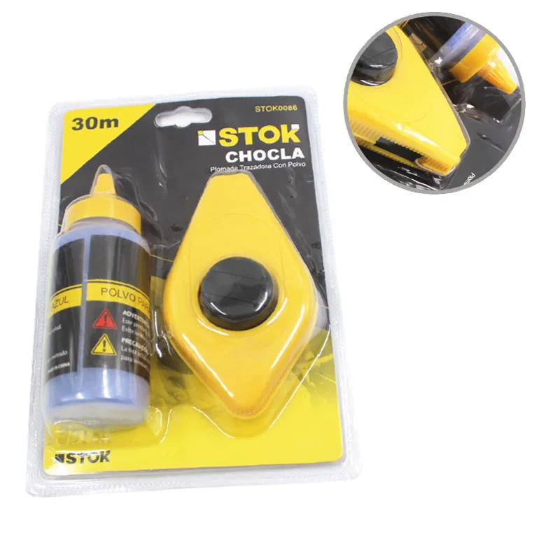 Construction Tool DIY Chalk Line Reel & Chalk Set