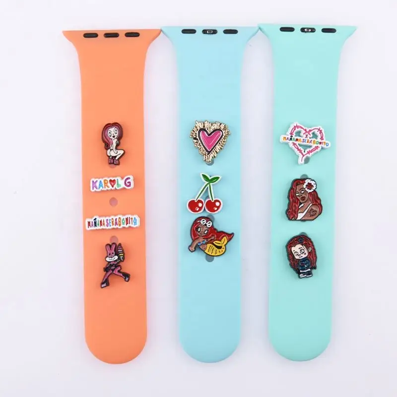 Arrival Bad Bunny Watch Accessories For Band Decor Metal Sport Charms Smart Bands