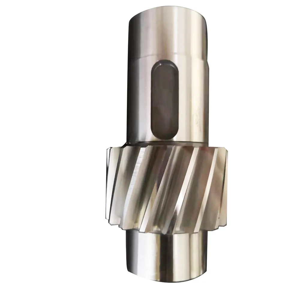 
Custom Design EN24 Forging Steel Transmission Helical Pinion Gear Shaft 