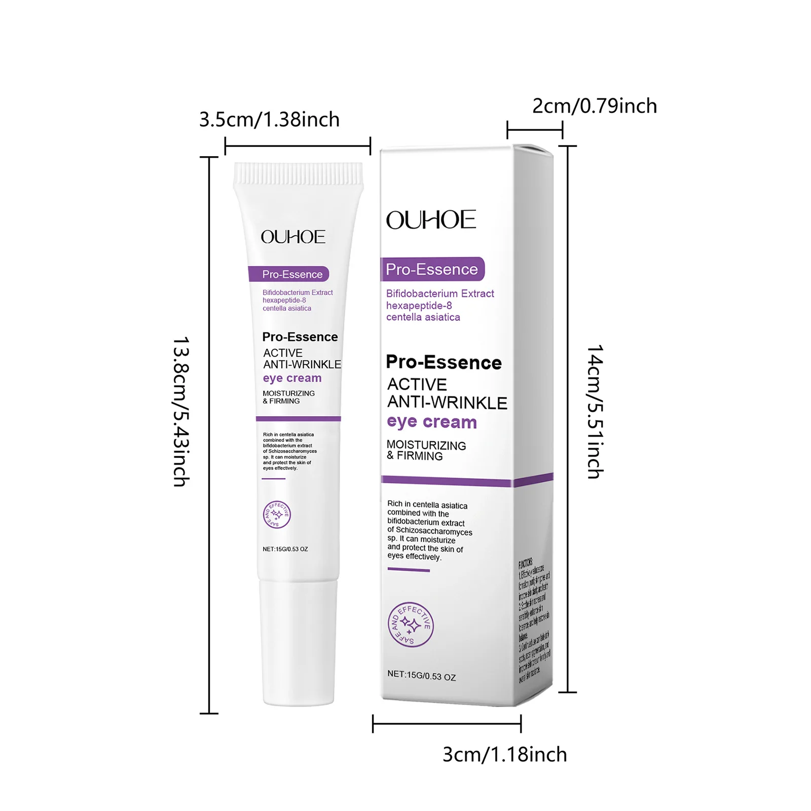 Effective antioxidant, moisturizing and hydrating eye area skin moisturizing massage care eye cream