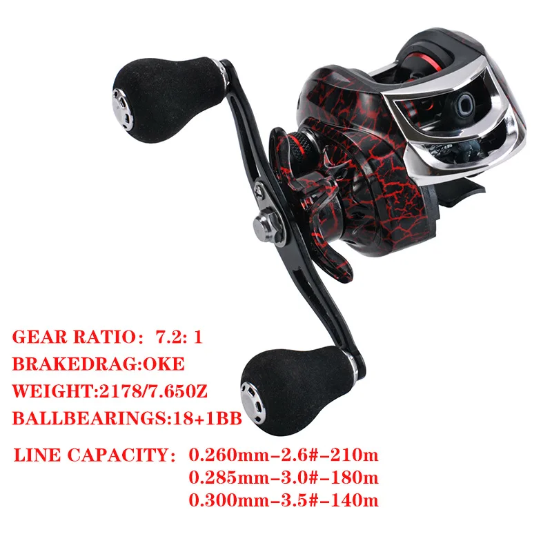 18+1BB Super Light Spinning Fishing Reel 8KG Max Drag 7.2:1 Gear Ratio Freshwater Carp Fishing Coil Metal Boby Brake Wheel