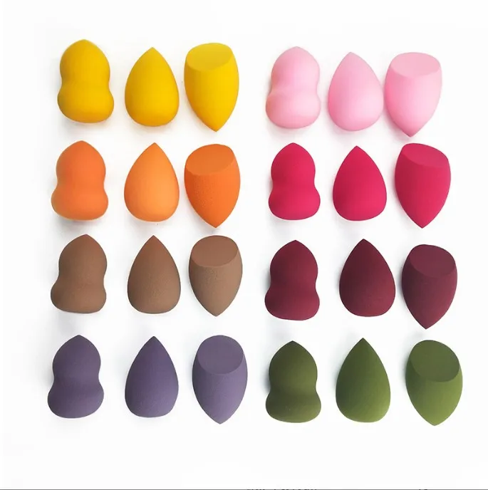 Private Label  4pcs Cosmetics Makeup Sponge Sets Beauty Foundation Non Latex Makeup Sponge