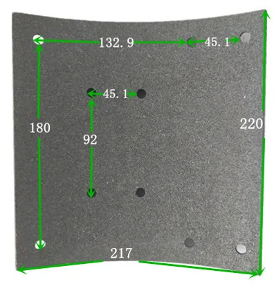 
Hot sale heavy duty truck auto part wva19581/19582 brake shoes brake lining 