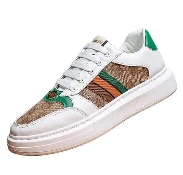 classic color green bees luxury High quality fashion trend luxury shoes hundred canvas shoes casual shoes for men