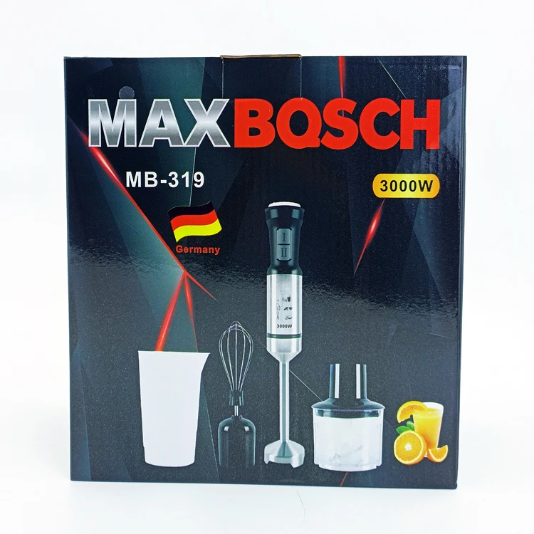 Блендер MAXBQSCH 4 в 1 электрический кухонный комбайн миксер многофункциональный домашний ручной портативный блендер