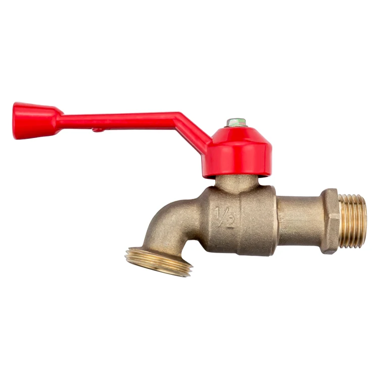 TMOK 1/2Inch Garden Tool Natural Brass Water Tap For HVAC System