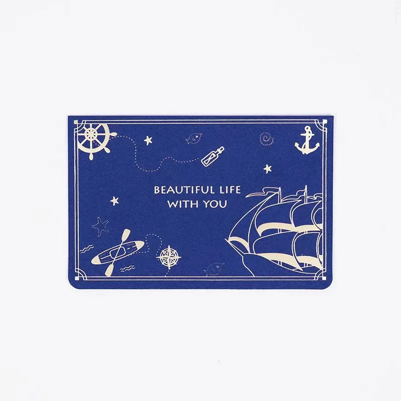 High Quality Wholesale Rose Gold Foiling Greeting/thank You/postcard/paper Cards