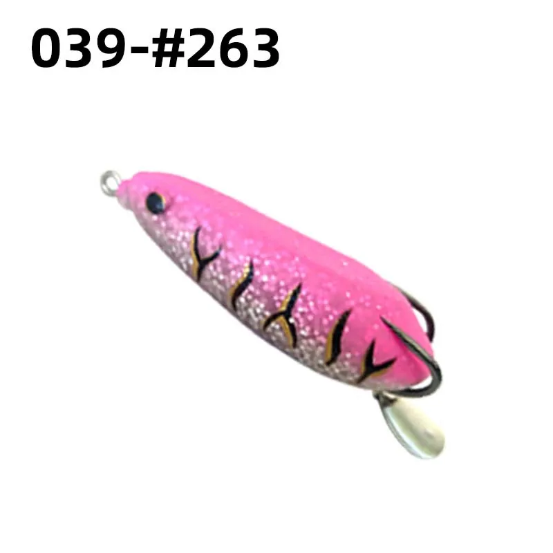 80mm 25g silicone Frog Soft lure artificial swim Bait Topwater Wobbler spinner spoon bionic frog snakehead Fishing Lure