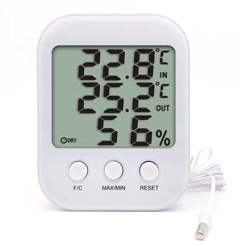 On Sale Indoor Outdoor Magnet Wall Mounted Temperature Humidity Instruments Meter