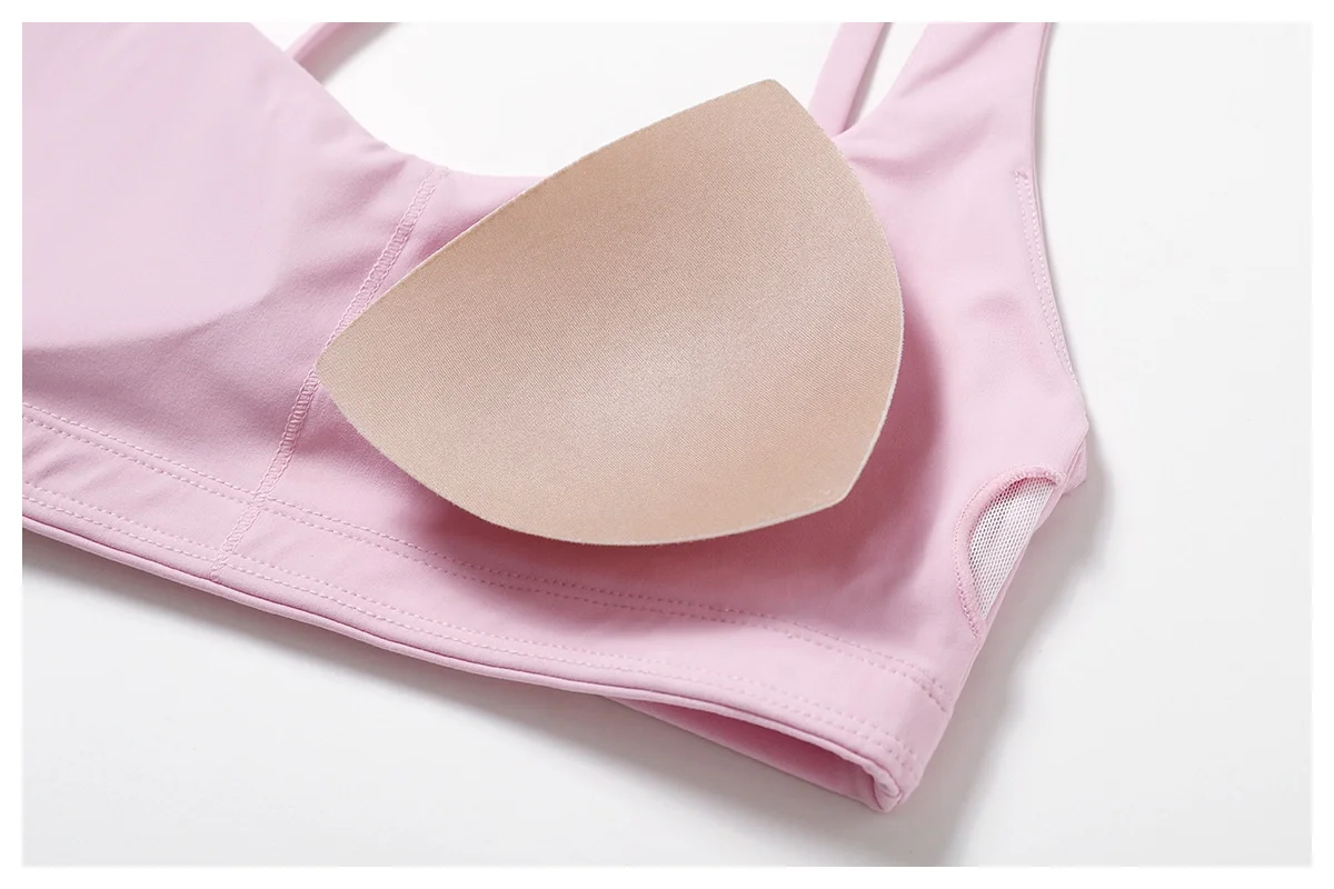 Shockproof tight and quick-drying yoga clothing bra running beautiful back sports underwear nude fitness tank top 8518