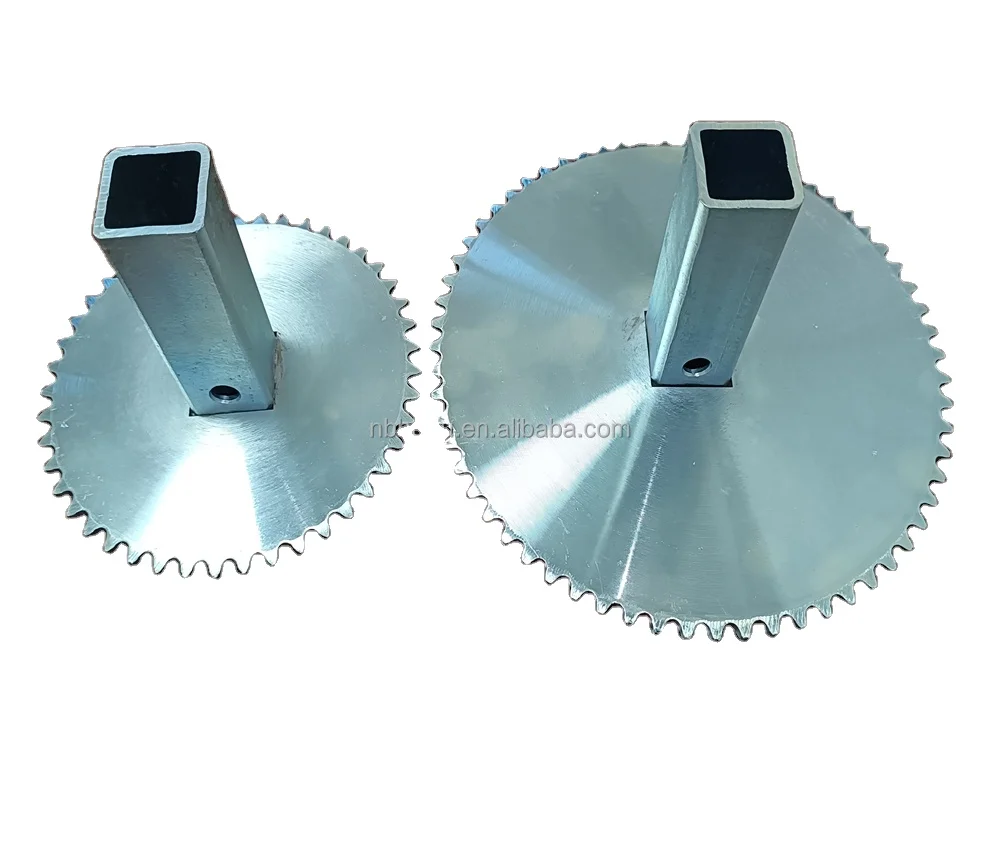 Hot selling low price factory direct selling fixed gear with square steel bar, galvanized and blackened powder coating