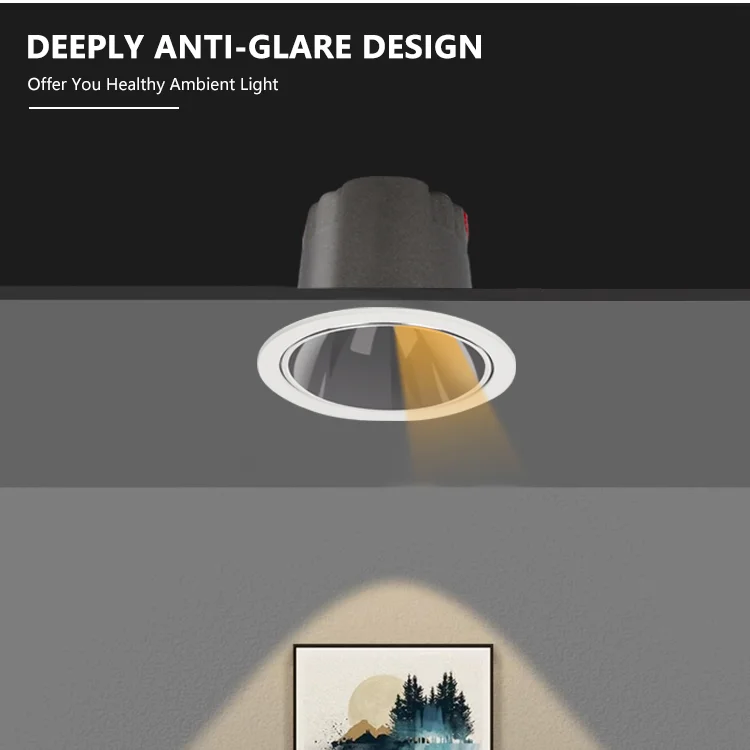 G-lights High Quality Indoor Ceiling Lighting 5w 7w 10w 12w 18w Recessed Cob Spotlight Led Spot Lamp