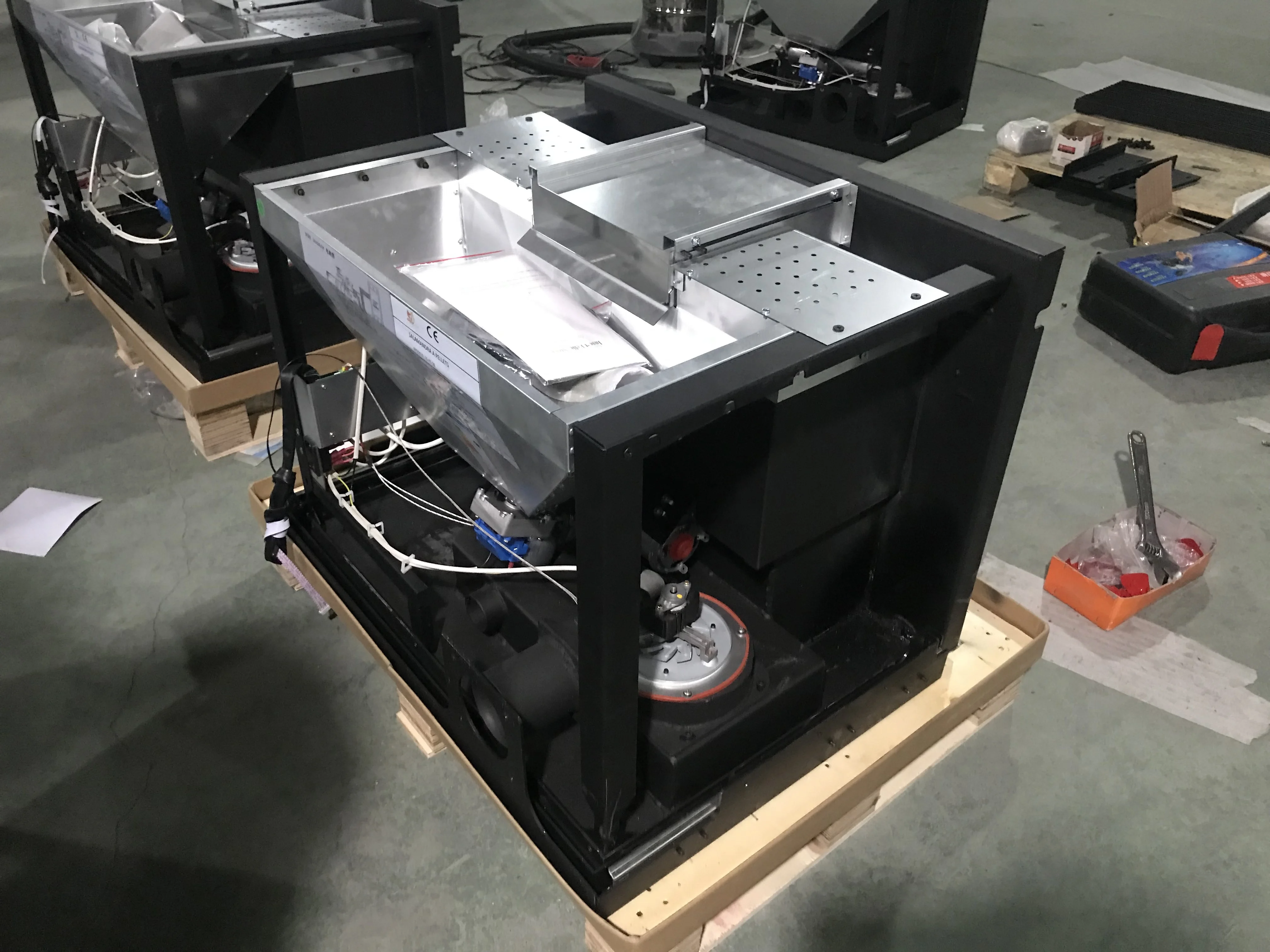 Adorefires Modern Biomass Smokeless Wood wall Insert Pellet Stoves Fireplace With Remote Control