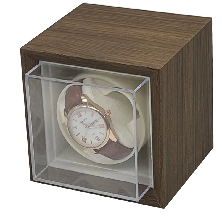 1+0 Table Watch Winder Automatic Mechanical Table Rotator Battery Mountable Storage Box Rotator