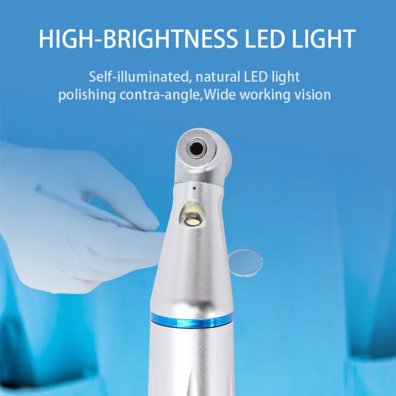 Dental LED Light 1:1 Ratio Contra Angle E-generator Low Speed Handpiece Inner Water Spray E-Type dentistry Tools