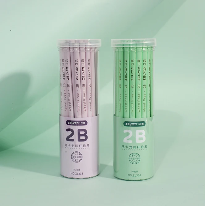 wood free 30 pcs 2B pencil without eraser for