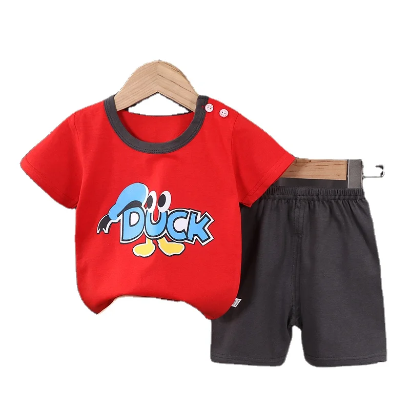 2022 Children Clothing Summer Short Sleeve Newborn Baby Clothes Kids Clothes Wholesale Apparel