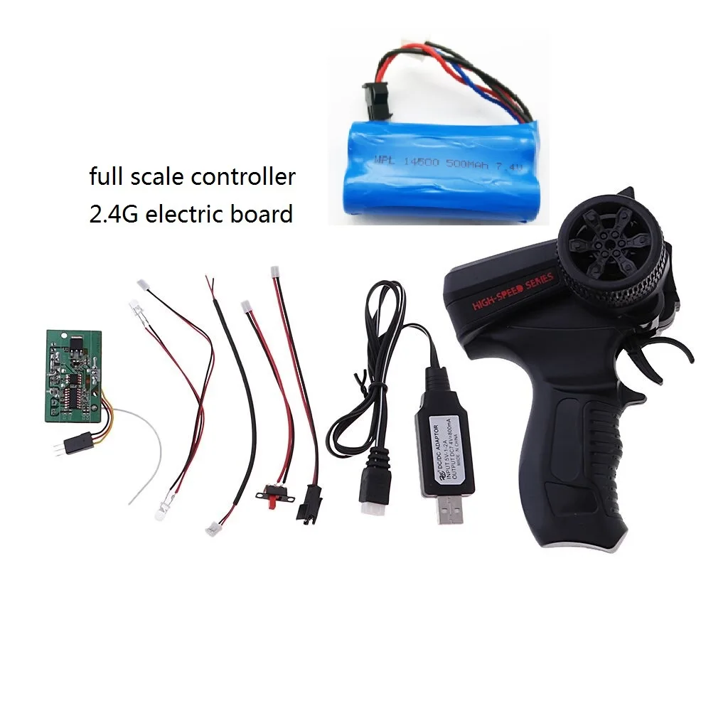 WPL B14K B24K B16K B36K C14 C24K Original Full Scale Remote Controller KIT Version Universal 2.4G Receiver Lipo Battery Charger
