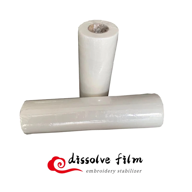 
PVA water soluble embroidery stabilizer backing film- pre-cut roll-30cm x 30yard wholesale dissolve embroidery backing film 