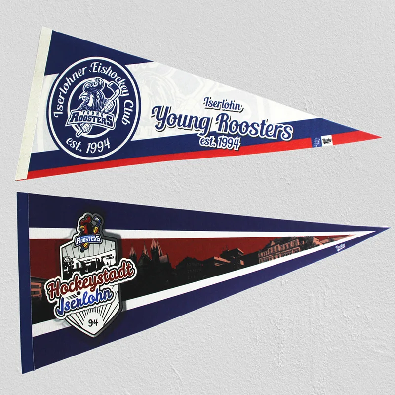 Factory Wholesale Triangle Pennant Flag for Advertising and Promotional Events