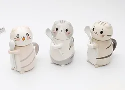 Creative Cute Cartoon Hand-painted Adorable Cartoon Animal, Cat Style Ceramic Hold Cup