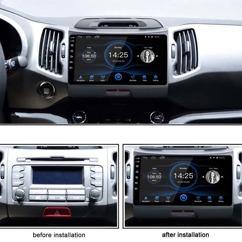 9 INCH Android 10 For KIA Sportage 2010 2011 2012 2013 2014 2015 2016 Car Radio Multimedia Video Player Navigation stereo GPS