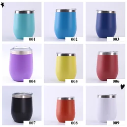 12 oz LOW MOQ Stainless Steel Insulated Wine Tumblers In Bulk