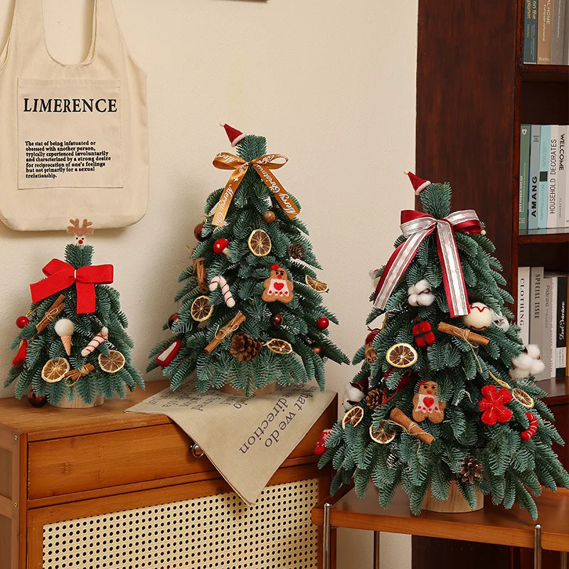 DIY Mini Christmas Tree Set Eco-friendly Christmas Tree for Desktop Decoration and Christmas Gifts for Kids