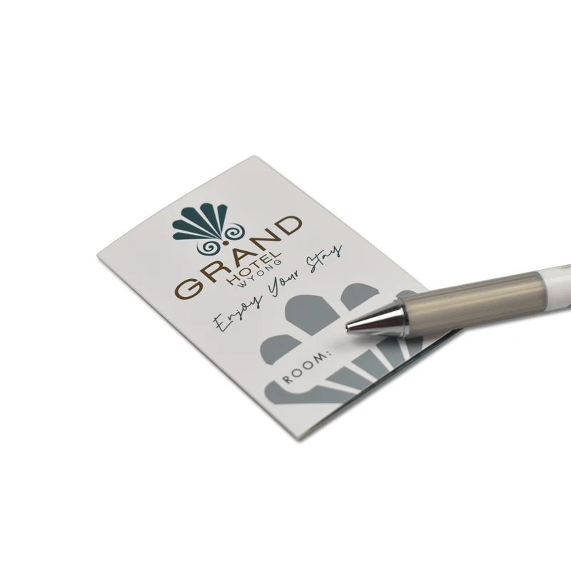 Hot selling customized logo hotel room key card holders with 300gsm art paper size 94*63mm suitable for standard key cards